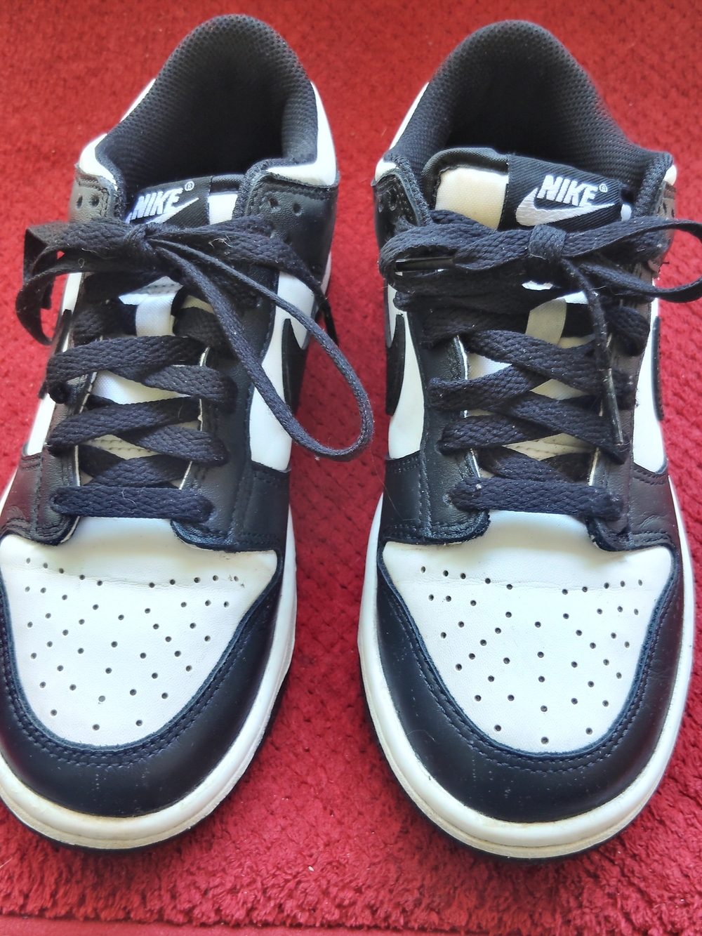 Nike  Black and White Low-Top Sneakers